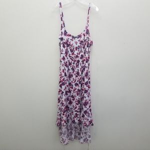 Torrid Floral Ruffle Challis High Low Dress